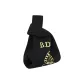 Collaboration Knitted Fabric Handbag-Black