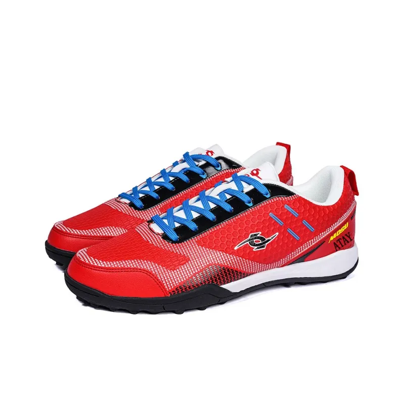 ATAY Soccer Shoes Men Low Top White Gold/Red/Black Neon Yellow/Dark Blue Neon Yellow-7