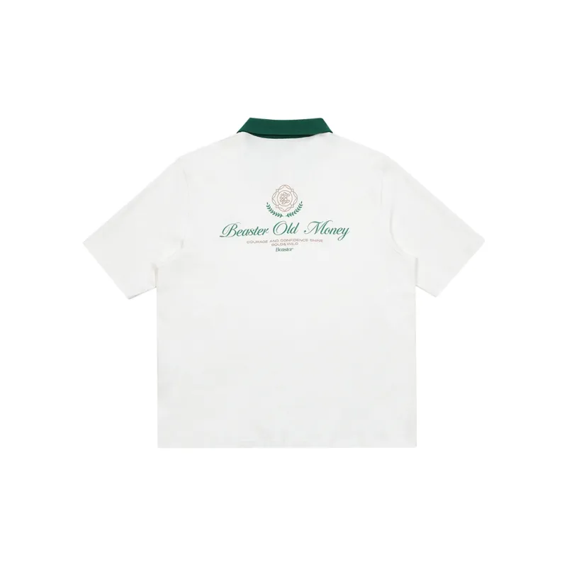 BEASTER Polo Shirt Unisex White-1