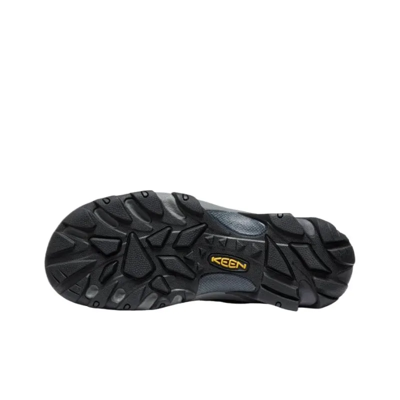 KEEN Cushioning Slip Resistant Low Top Hiking Shoes Men's Black Gray-5