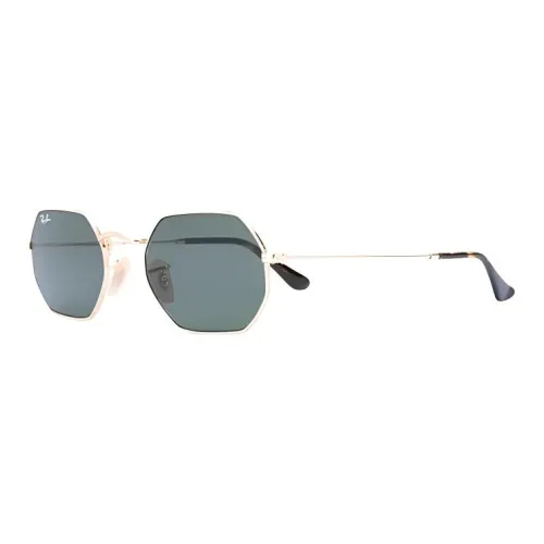 RayBan Metal Irregular Shape Sunglasses Unisex Yellow