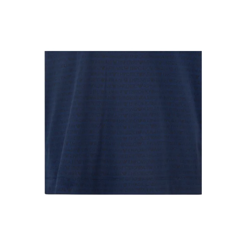 EMPORIO ARMANI Asv Jersey T shirt With All over Jacquard Lettering-2
