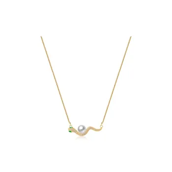 EUA Shiny Zircon Necklaces Women's