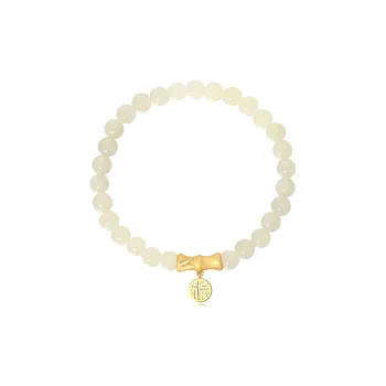 Lao Feng Xiang Hetian Jade Bracelets White Jade/Pale Greenish White Jade Women's