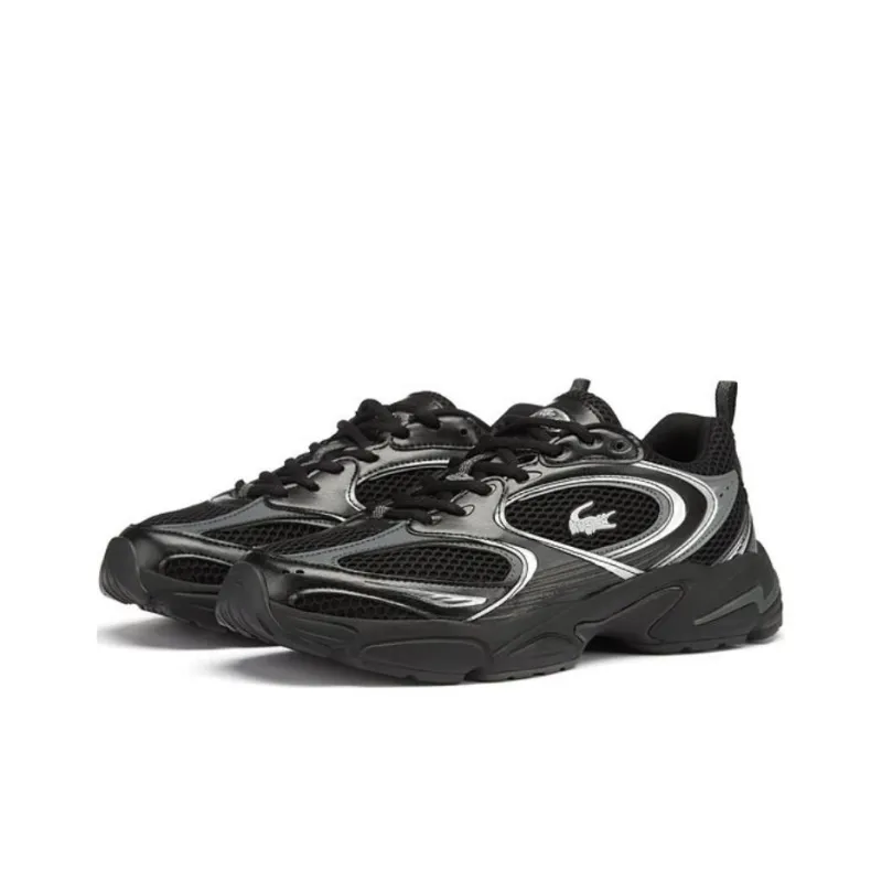 LACOSTE Low Top Casual Shoes Men's Black-2