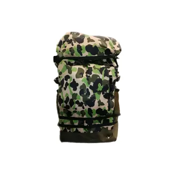 Converse Polyester Travel Bag Backpack Unisex Green Camouflage