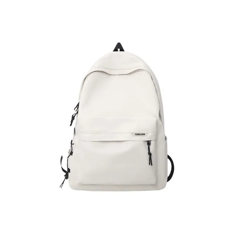 Tonlion Nylon Backpack Large Size Unisex White/Black-0