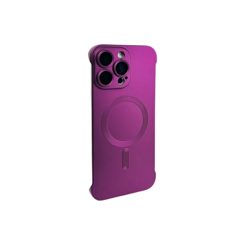 Wei Xin Acrylic Material Magnetic Bezel less Phone Cases Compatible With IPhone 16/15 Pro Max/Apple 13/14 Pro/Max-13