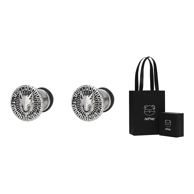 ATPLAY Copper Stud Earrings Men's-7