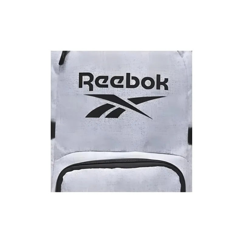 Reebok Polyester Backpack Unisex Gray White-2