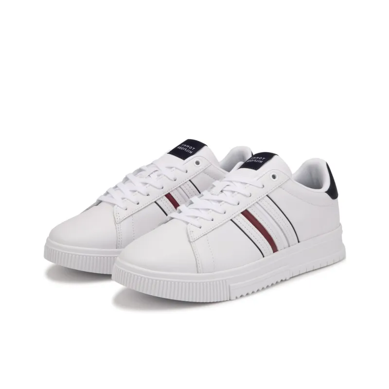 Tommy Hilfiger Leather Logo debossed Sneakers-1