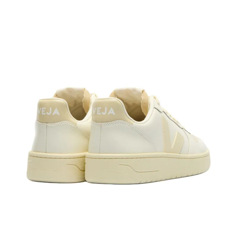 VEJA V 10 Low Top Skateboard Shoes Unisex Beige Yellow-3