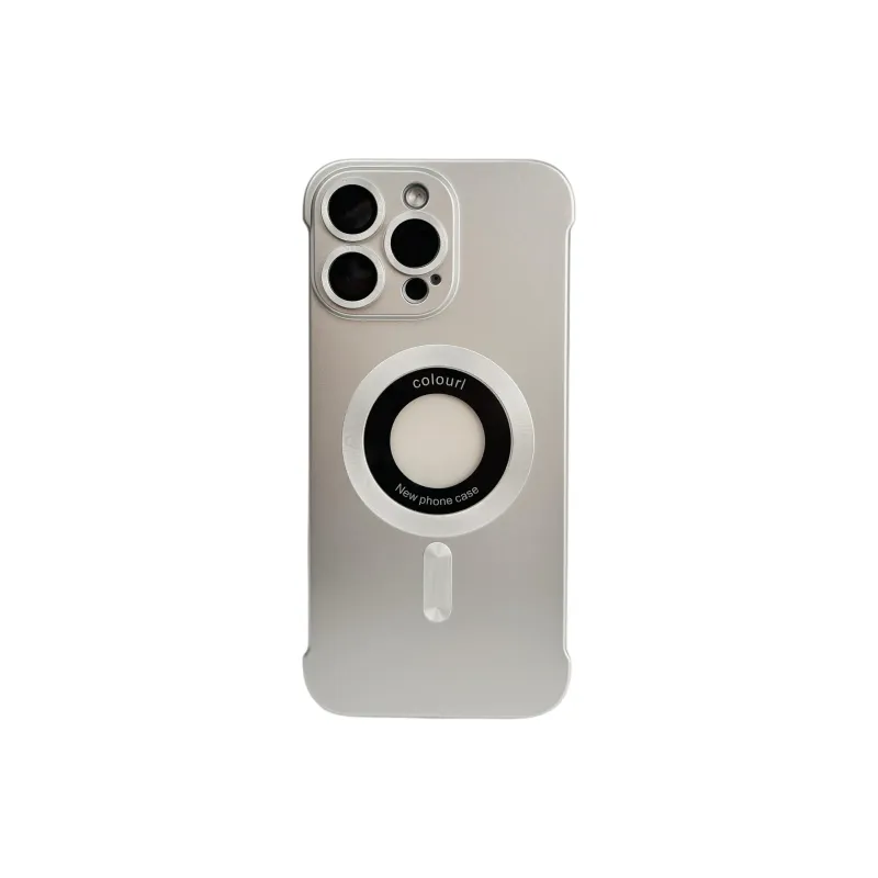 Wei Xin Acrylic Material Frameless Label Magnetic Phone Cases Compatible With IPhone 16/15 Pro Max/Apple 13/14 Pro/Max-0