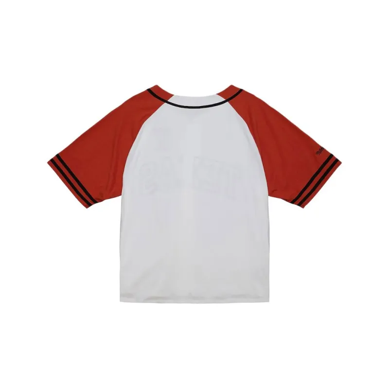 Mitchell & Ness Texas Longhorns Practice Baseball Jacket Men's White Red-1