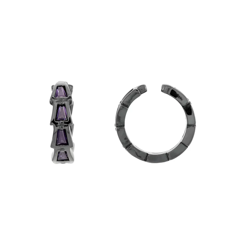 ENFANTIN 925 Sterling Silver Zircon Clip On Earrings Unisex-7