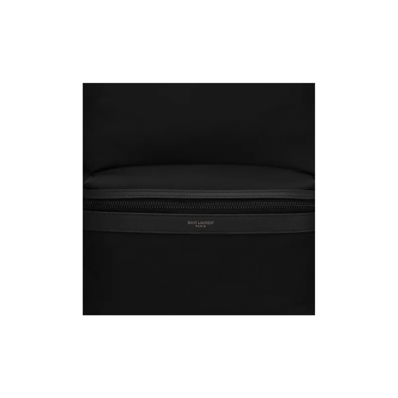 SAINT LAURENT City Fabric Backpack Men's Black-4
