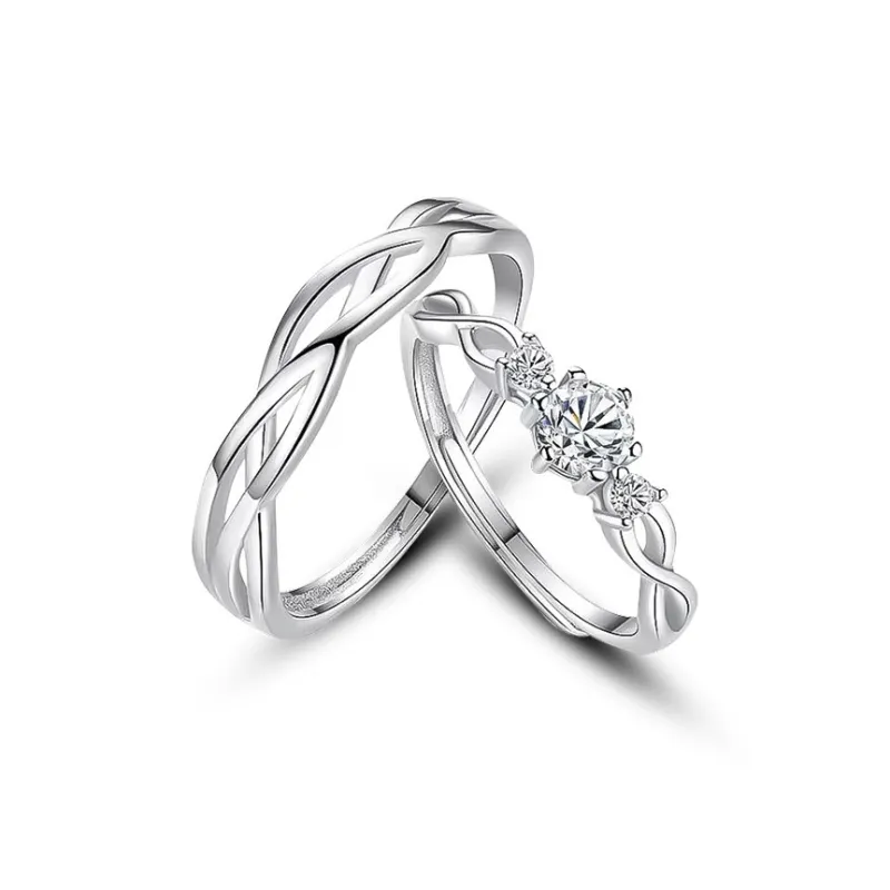 Modern Miracle Sterling Silver Rings Unisex-0