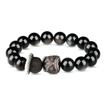 CHINA GOLD Obsidian Bracelets Men's
