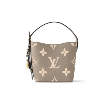 LOUIS VUITTON Cow Leather One Shoulder Handbags Women's Elephant Gray