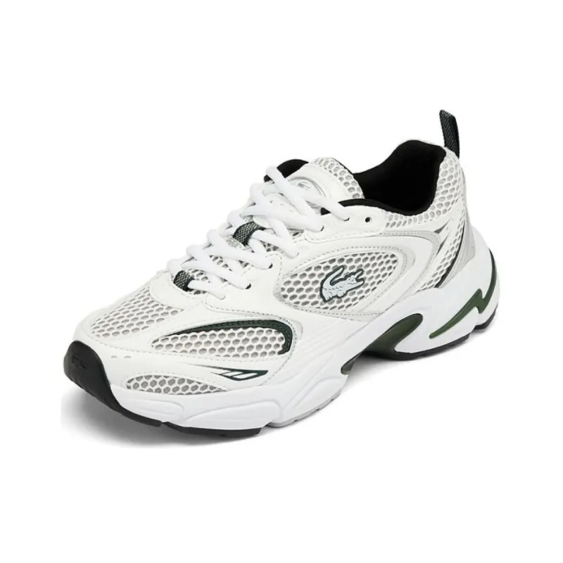 LACOSTE Low Top Casual Shoes Women's White Green-1
