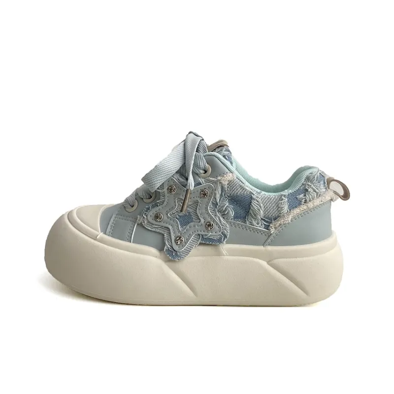 Than Than Me Slip-Resistant Low-Top Skateboard Shoes Women's-0