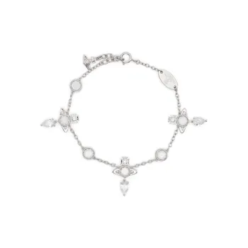 Vivienne Westwood Crystal, Recycled Silver Bracelets Women's Silver