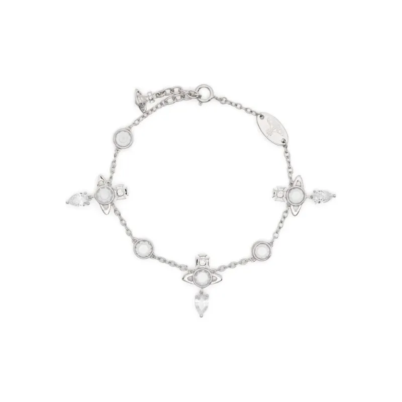 Vivienne Westwood Crystal, Recycled Silver Bracelets Women's Silver-0