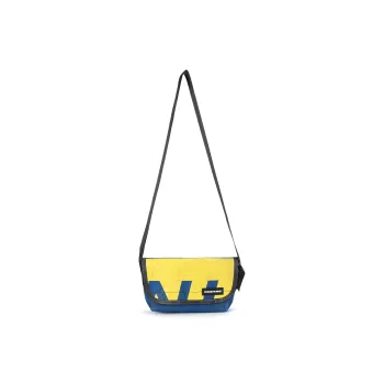 FREITAG PVC Messenger Bag Shoulder Bag Crossbody Bag Medium Size Unisex Yellow/Multicolor Blue