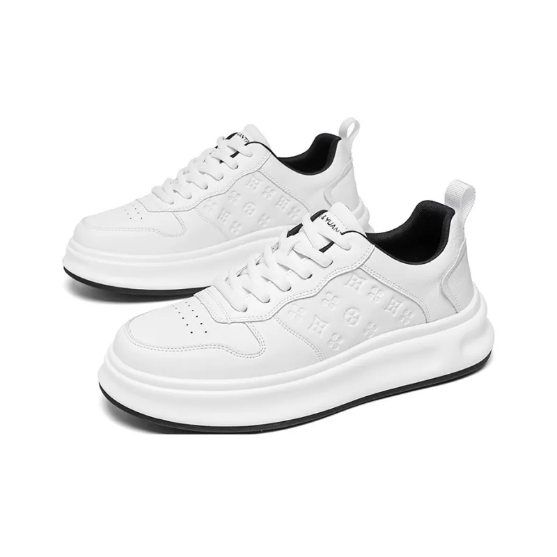 Desert Ram Slip Resistant Cushioning Wear Resistant Lightweight Height Increasing Low Top Skateboard Shoes Men's-2