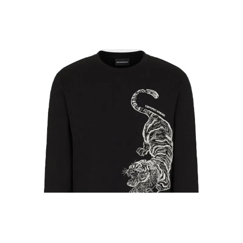 EMPORIO ARMANI Sweatshirts Men Black-3