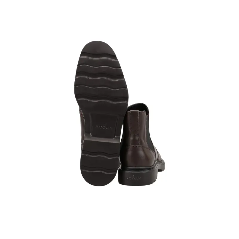 HOGAN H393 Chelsea Boots Men's Brown-3