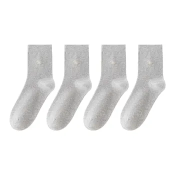 MIIOW Mid Calf Socks Unisex 4 Pack