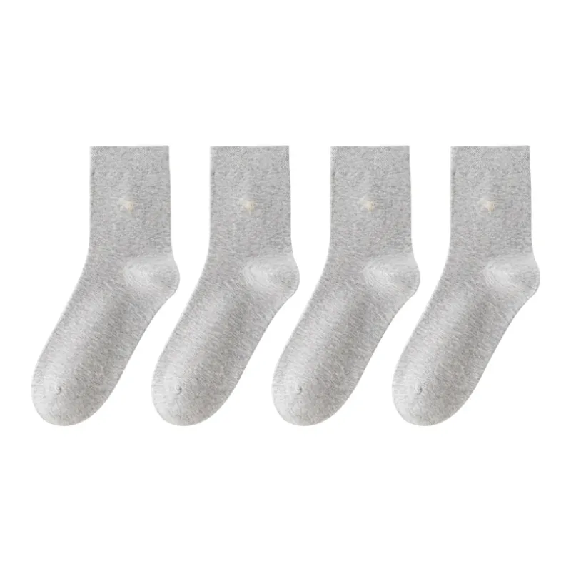 MIIOW Mid Calf Socks Unisex 4 Pack-0