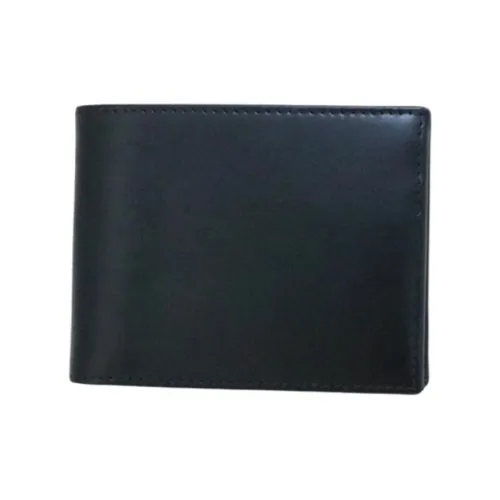ETTINGER Leather Wallet Men's Black & Yellow