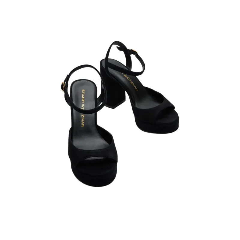 Stuart Weitzman/SW Dayna II One Strap Sandals 9.5cm Women's Black-3