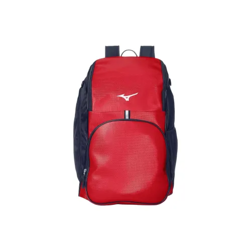 Mizuno Synthetic Leather Backpack Regular Unisex Red