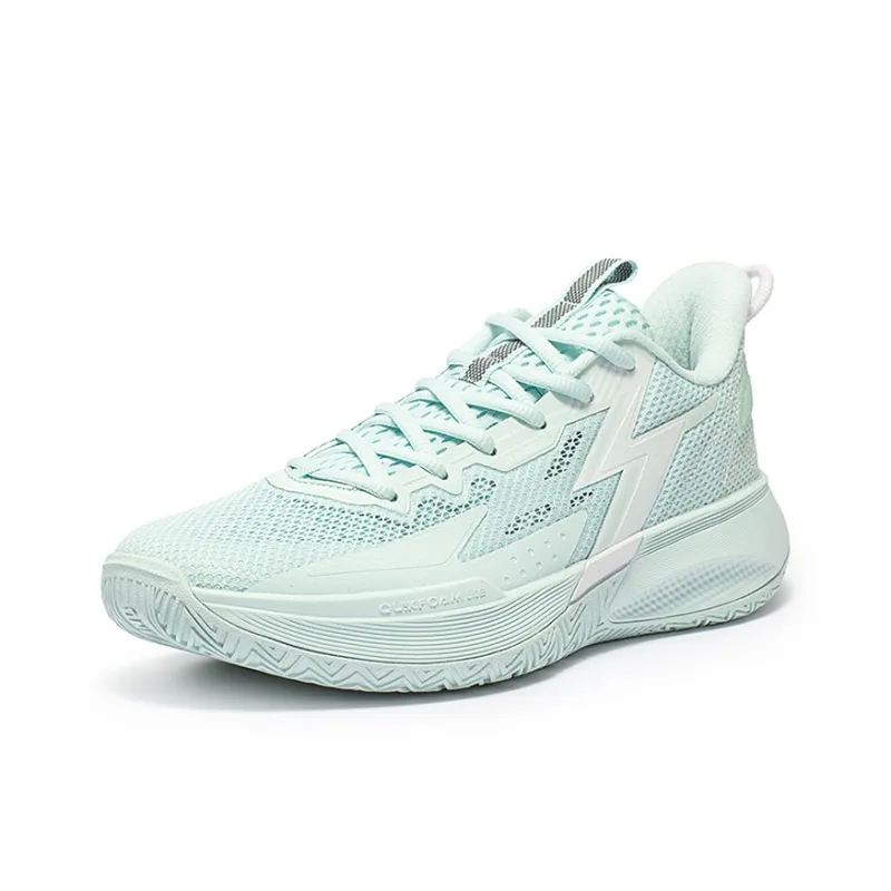 361° Big3 Team Cushioned Wear Resistant Breathable Low Top Basketball Shoes Men's Green-1