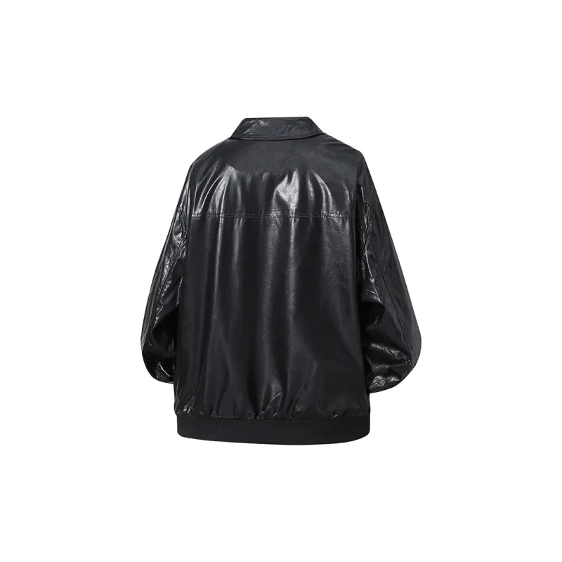 42SPACESHIP Leather Jacket Unisex-3