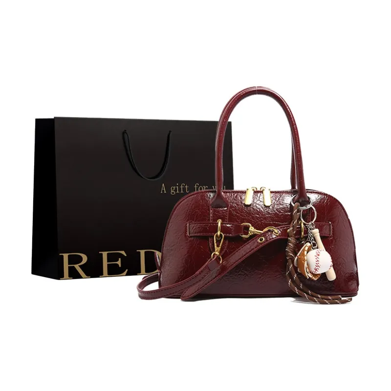 REDOO PU Handbag Shoulder Bag Crossbody Bag Women's Ancora Red/Black/Brown/Coffee-5