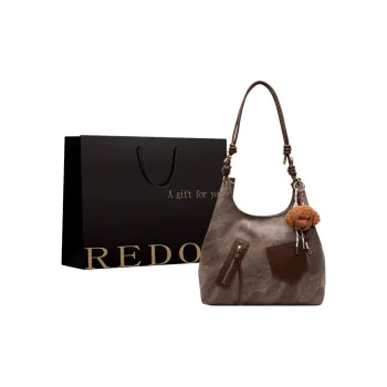 REDOO PU Crossbody Bag, Shoulder Bag Women's Dark Tea/Ecru/Denim Blue/Coffee