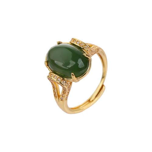 Xiaoyinjiang Hetian Jade Rings Jasper Women's