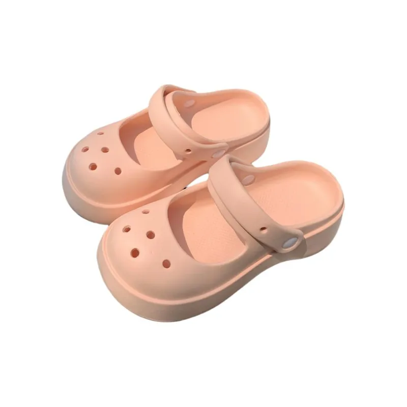 Thin Strips Slippers Women's, Cream White-11