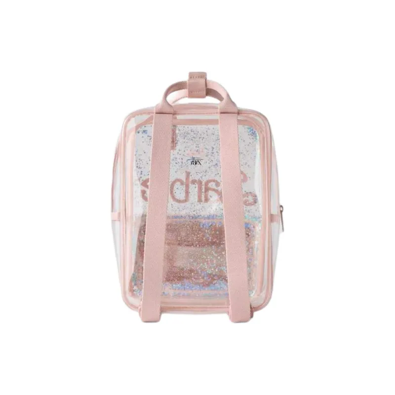 ZARA Barbie, Collaboration Thermoplastic Polyurethane Backpack Mini Kids' Pink-2