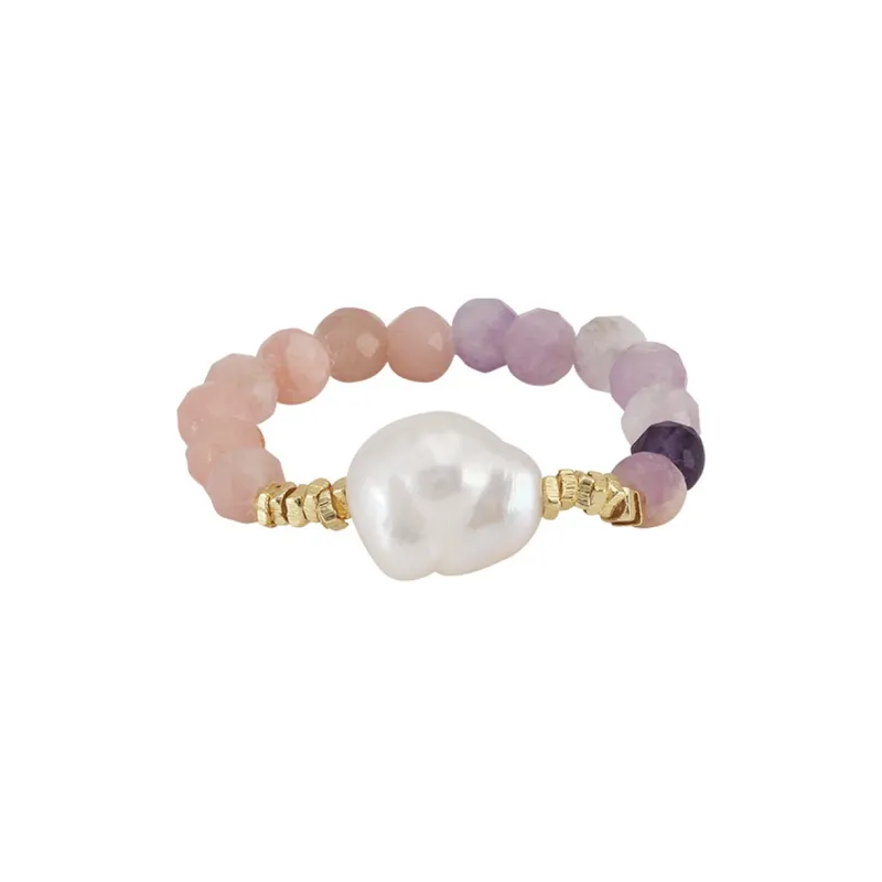 ZHENZHUAOMI Freshwater Pearl Rings Women's-0