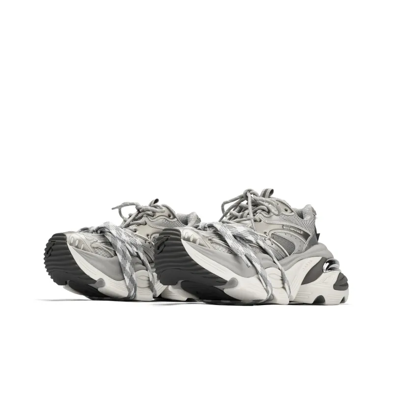 NEXT IMPULSIVE Power Collection Chunky Sneakers Unisex Cyber Silver-2