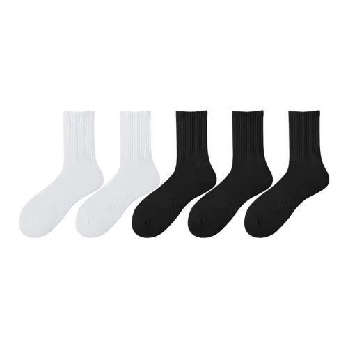 MIIOW Mid Calf Socks Men's 5 Pack