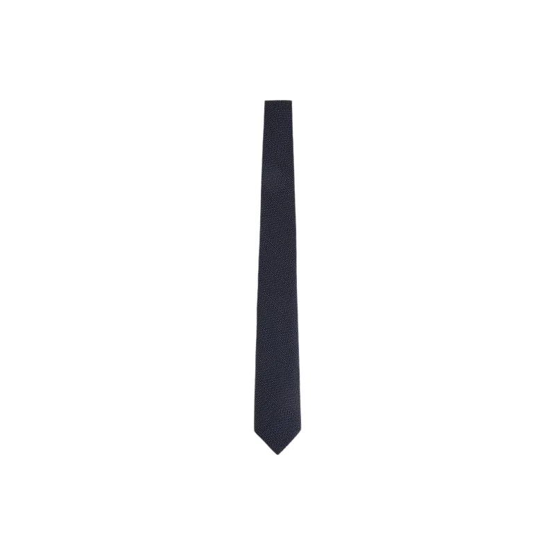 EMPORIO ARMANI Pure Silk Tie With All over Jacquard Motif-0