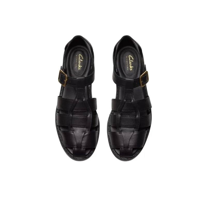 Clarks Hana Sun Roman Sandals 3.5cm Women's Black-3
