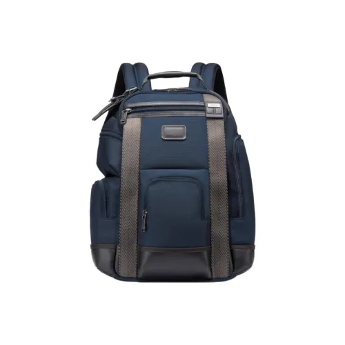 TUMI Nylon Backpack Medium Size Men's Marine Blue