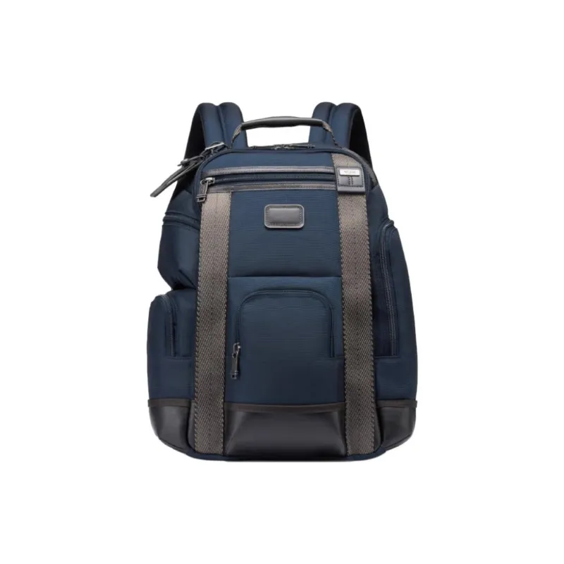 TUMI Nylon Backpack Medium Size Men's Marine Blue-0